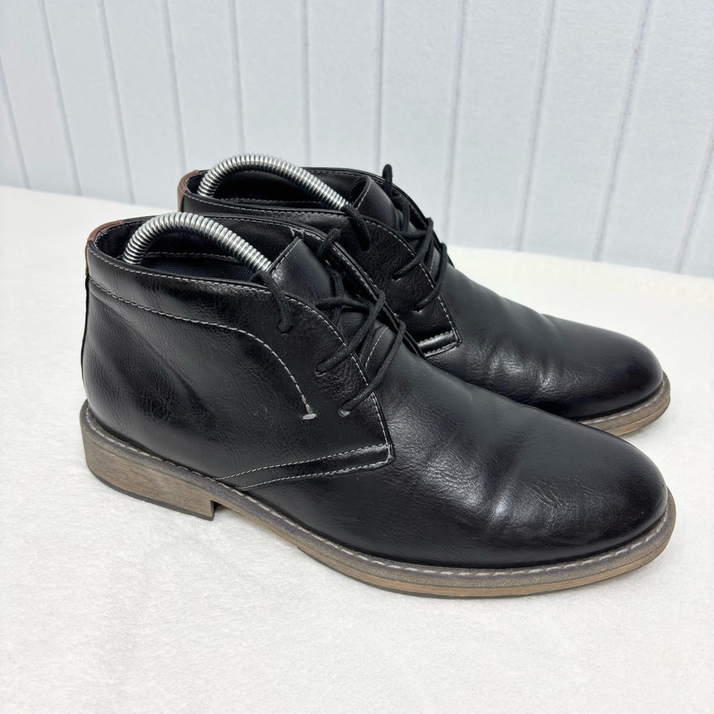 Sonoma Bayport Black Chukka Boot Men's Lace Up Vitalize‎ Ortholite Size 8M